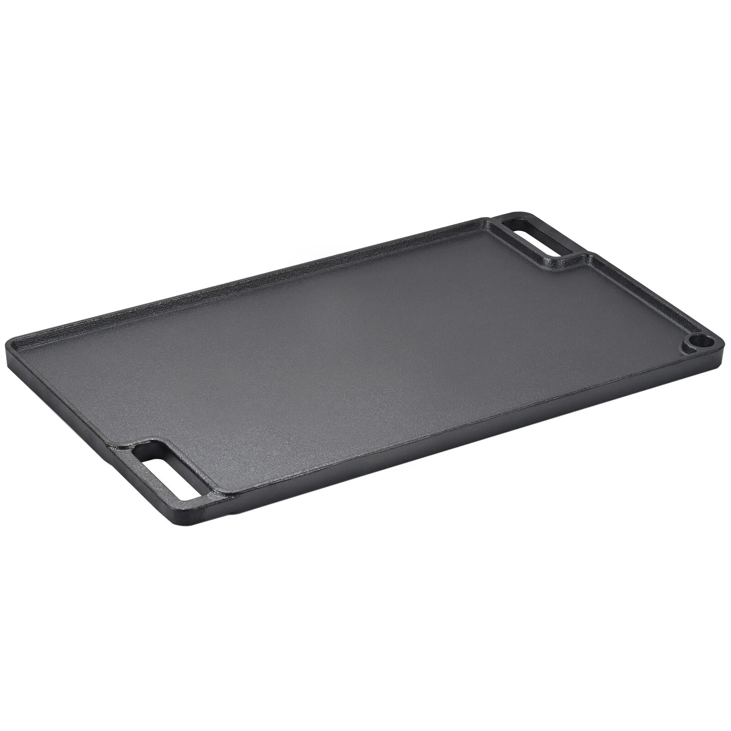 Reversible 10x17 Cast Iron Grill Griddle for BBQ, Gas Stove & Camping