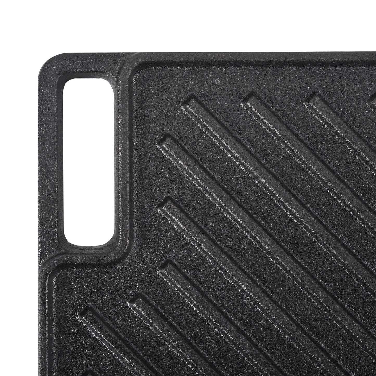 Reversible 10x17 Cast Iron Grill Griddle for BBQ, Gas Stove & Camping