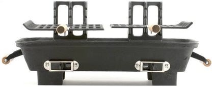 Portable Marsh Allen Cast Iron Hibachi Grill – 10x18 Charcoal BBQ Grill