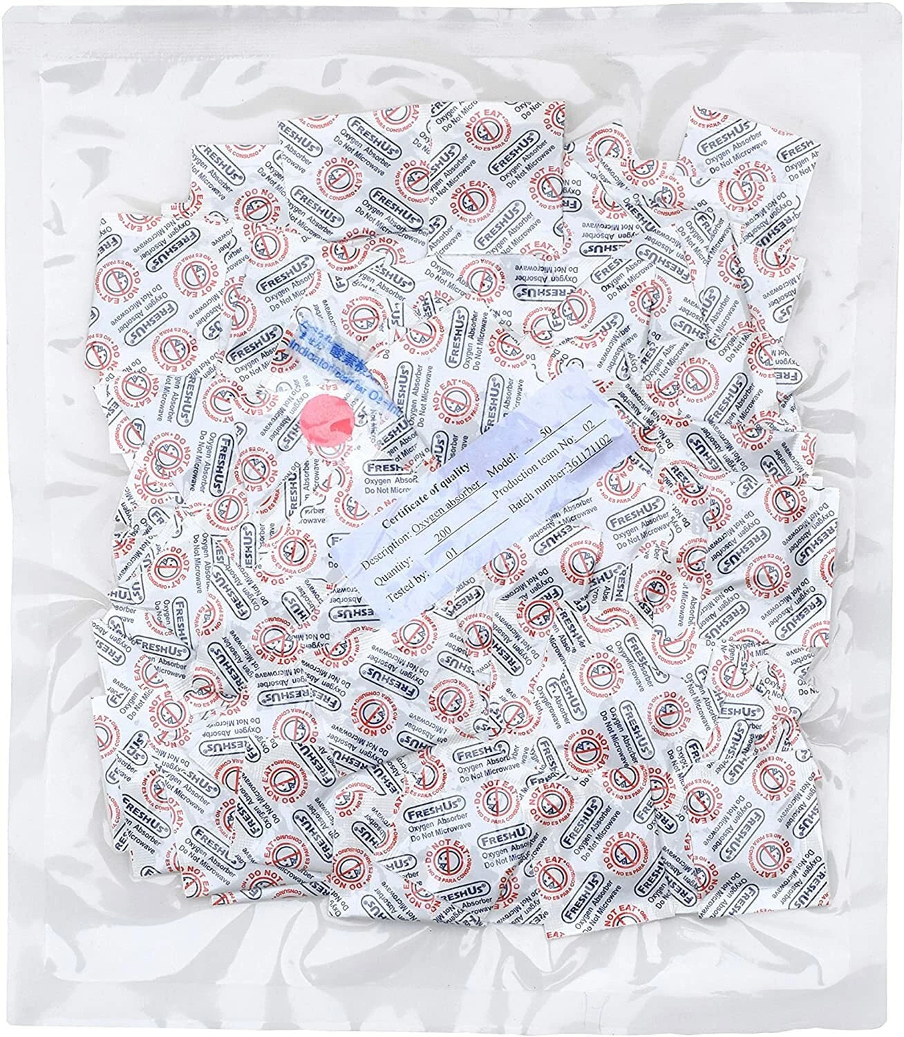 50 PCS 1 Gallon Mylar Food Storage Bags with Zip Lock & 500cc Oxygen Absorbers