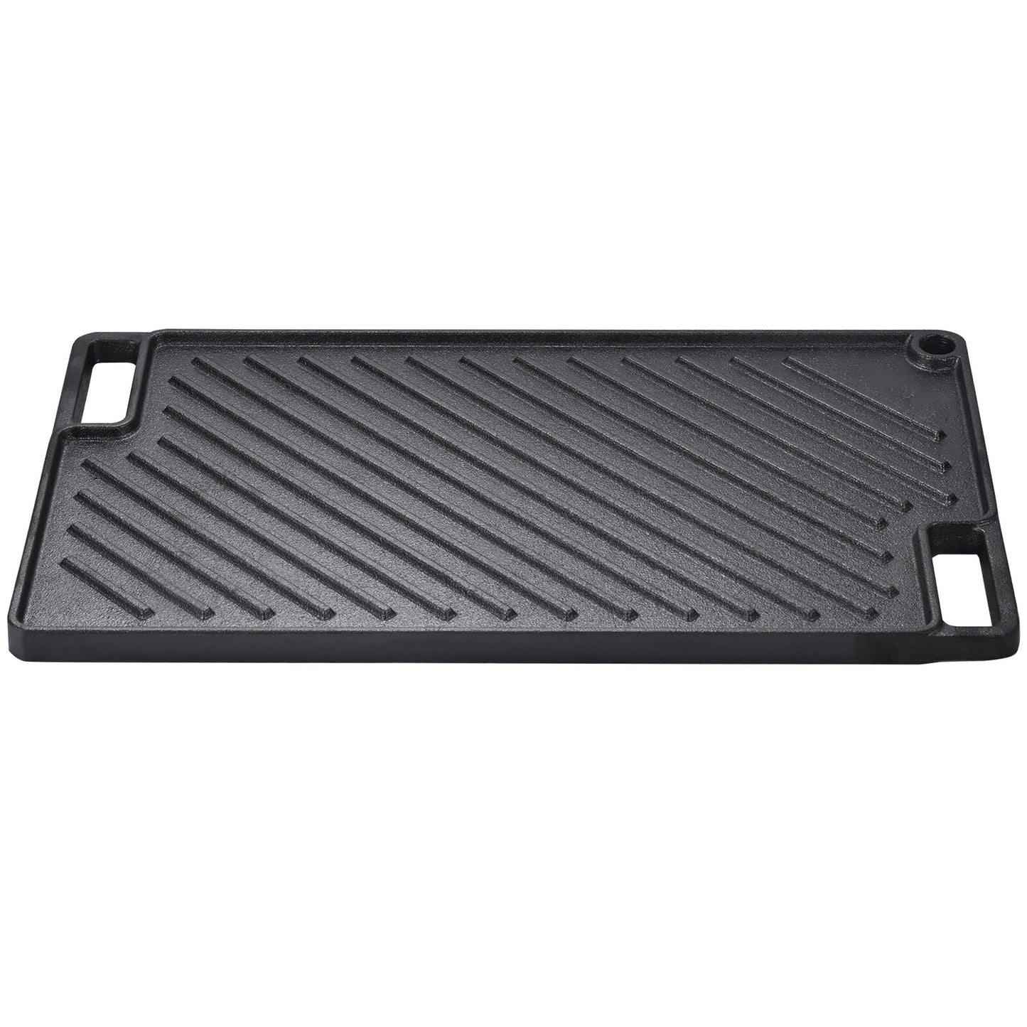 Reversible 10x17 Cast Iron Grill Griddle for BBQ, Gas Stove & Camping
